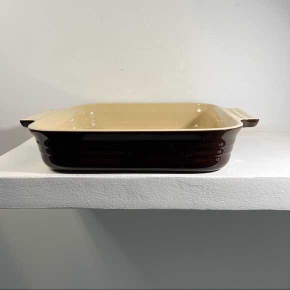 Le Creuset stoneware baking dish square set of 2 glazed finish 0648 and 0650 - Picture 12 of 14